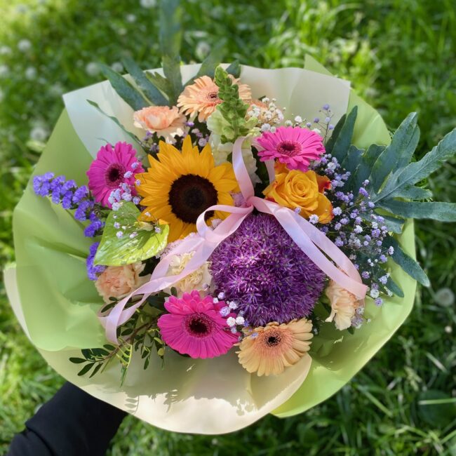Kolorowy bukiet kwiatów